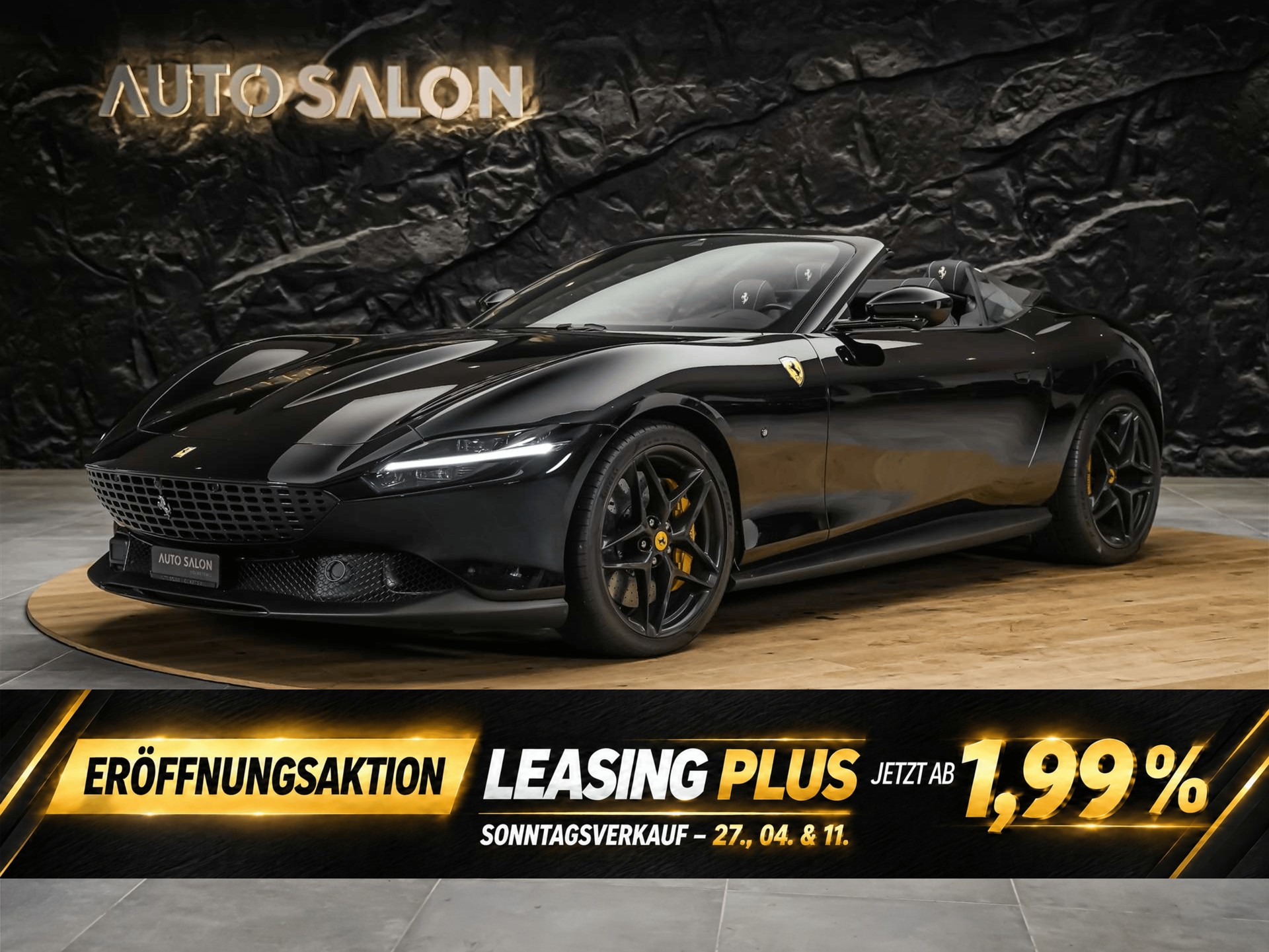 FERRARI Roma Spider 3.9 V8 T *ALL BLACK*Sitzbelüftung*JBL*