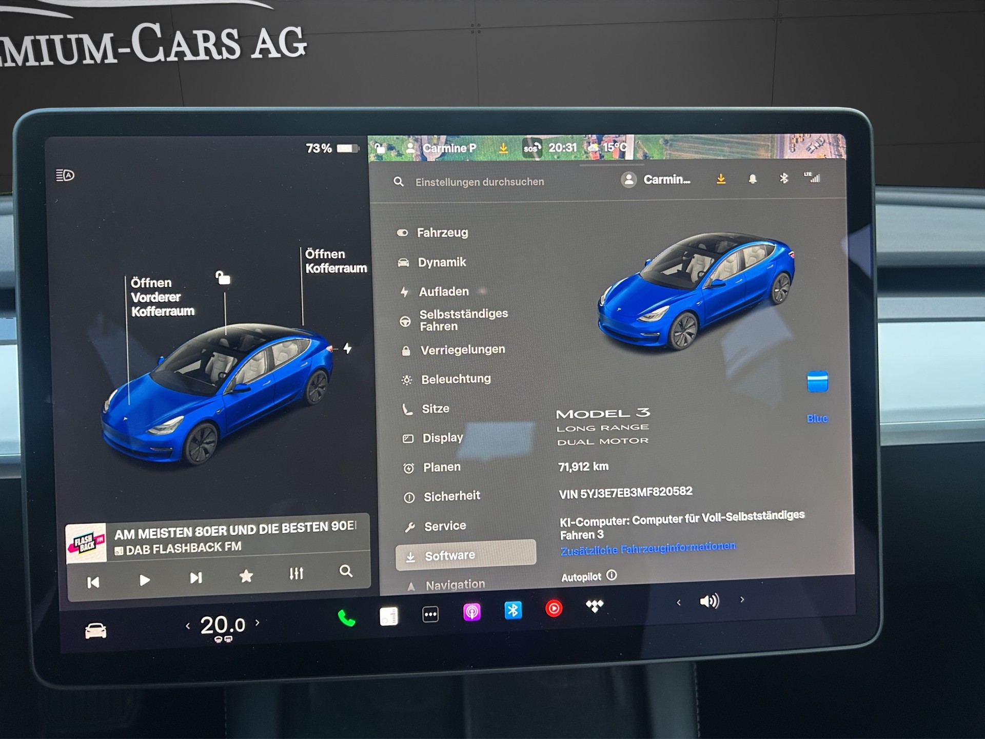 TESLA Model 3 Long Range Dual Motor / Batterie 94 %-image-8