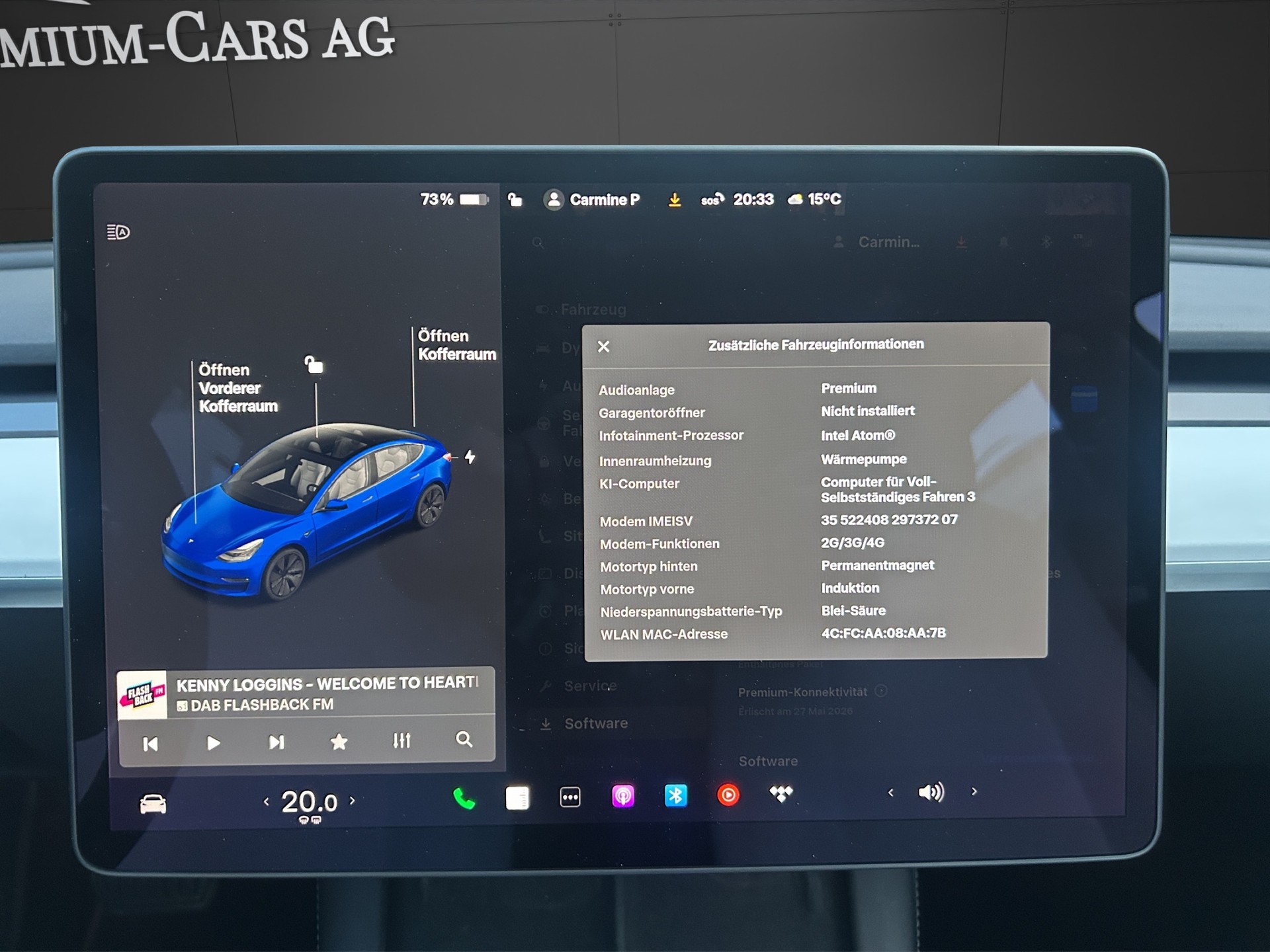 TESLA Model 3 Long Range Dual Motor / Batterie 94 %-image-9