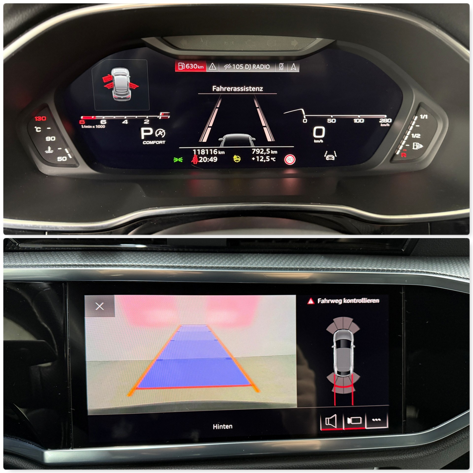 AUDI Q3 Sportback 45 TFSI S Line Daytonagrau 230PS quattro S-tronic ★ RF-Kamera ★ Komfortschlüssel ★ Virtual Cockpit ★-image-12