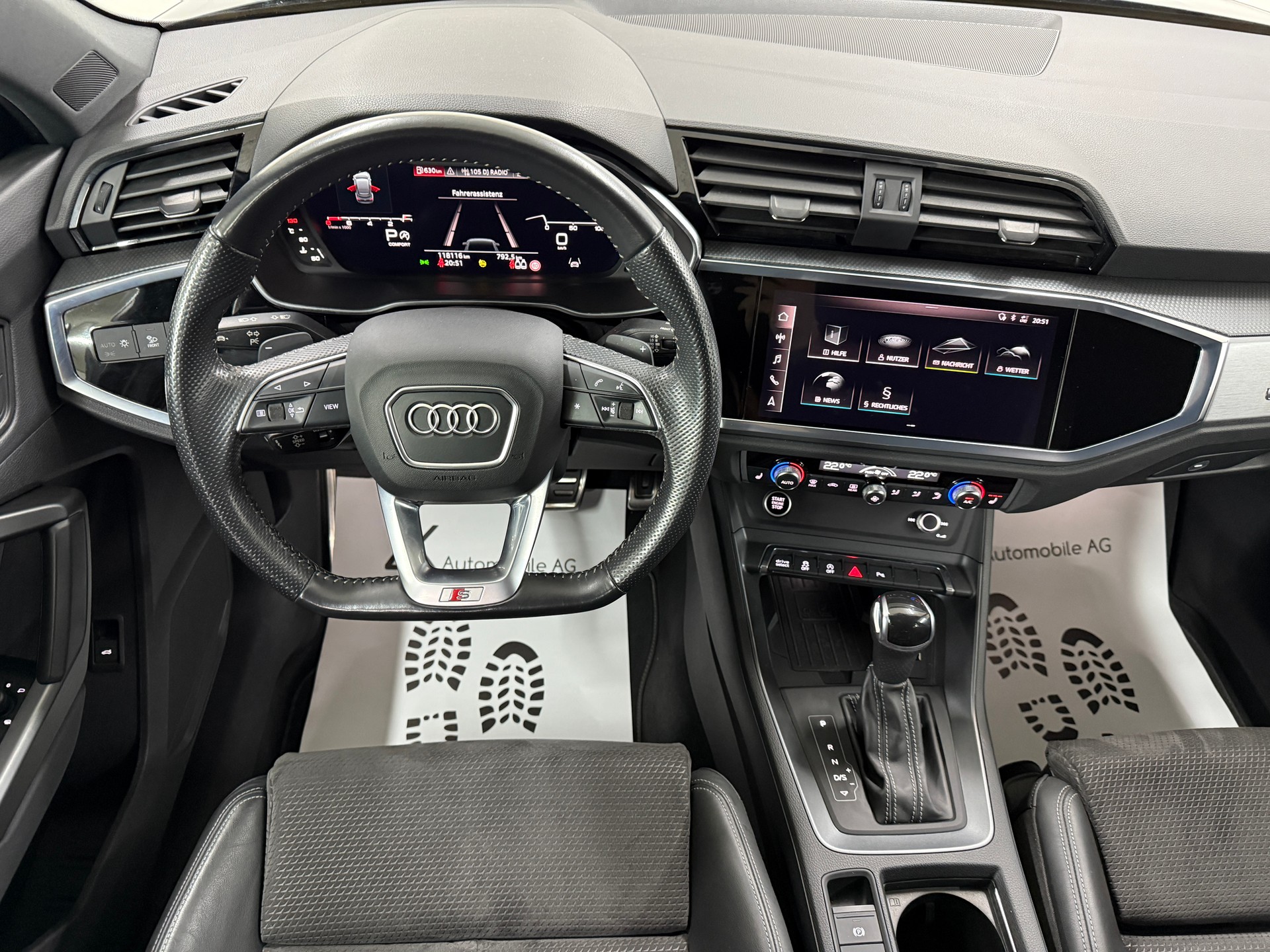 AUDI Q3 Sportback 45 TFSI S Line Daytonagrau 230PS quattro S-tronic ★ RF-Kamera ★ Komfortschlüssel ★ Virtual Cockpit ★-image-10