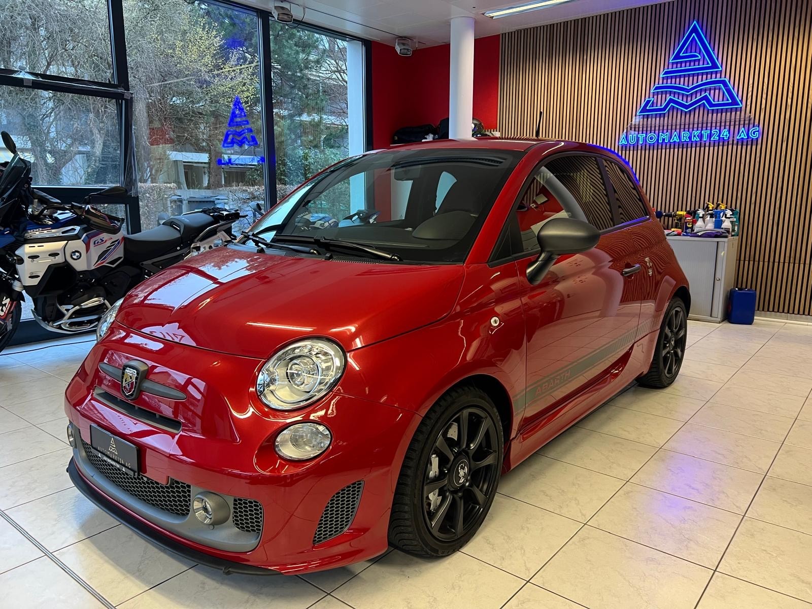FIAT 595 Abarth 1.4 T-Jet 180 Competizione !!! Rosso Passione !!! NEUE BREMSEN V+H !!!-image-2