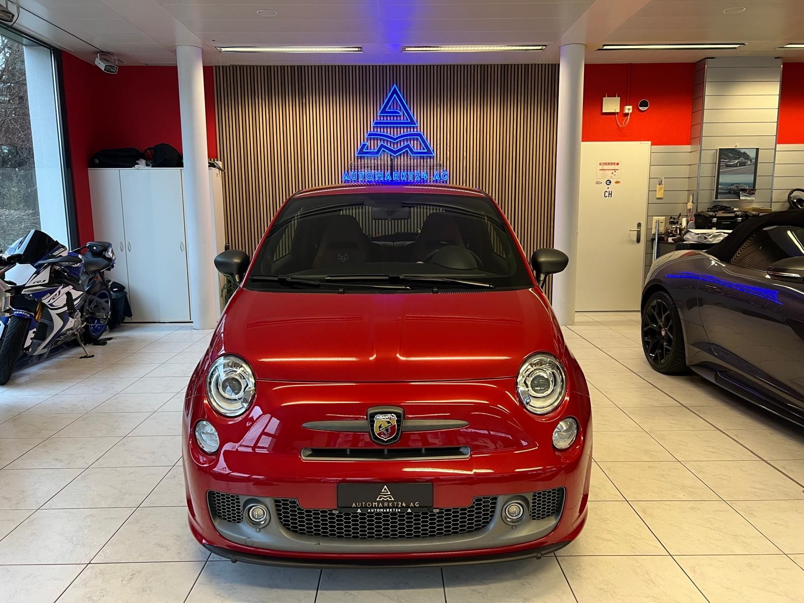 FIAT 595 Abarth 1.4 T-Jet 180 Competizione !!! Rosso Passione !!! NEUE BREMSEN V+H !!!-image-1