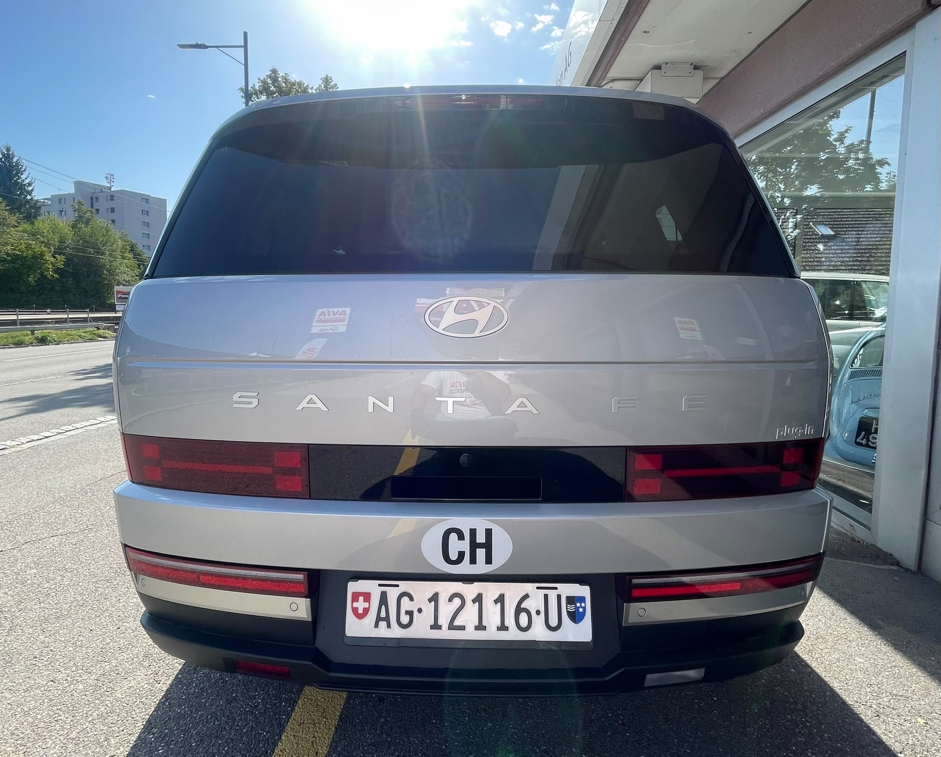HYUNDAI Santa Fe 1.6 T-GDi PHEV Teuerste Version Vertex 4WD Automatic 7-Sitzer mit Werksgarantie-image-3