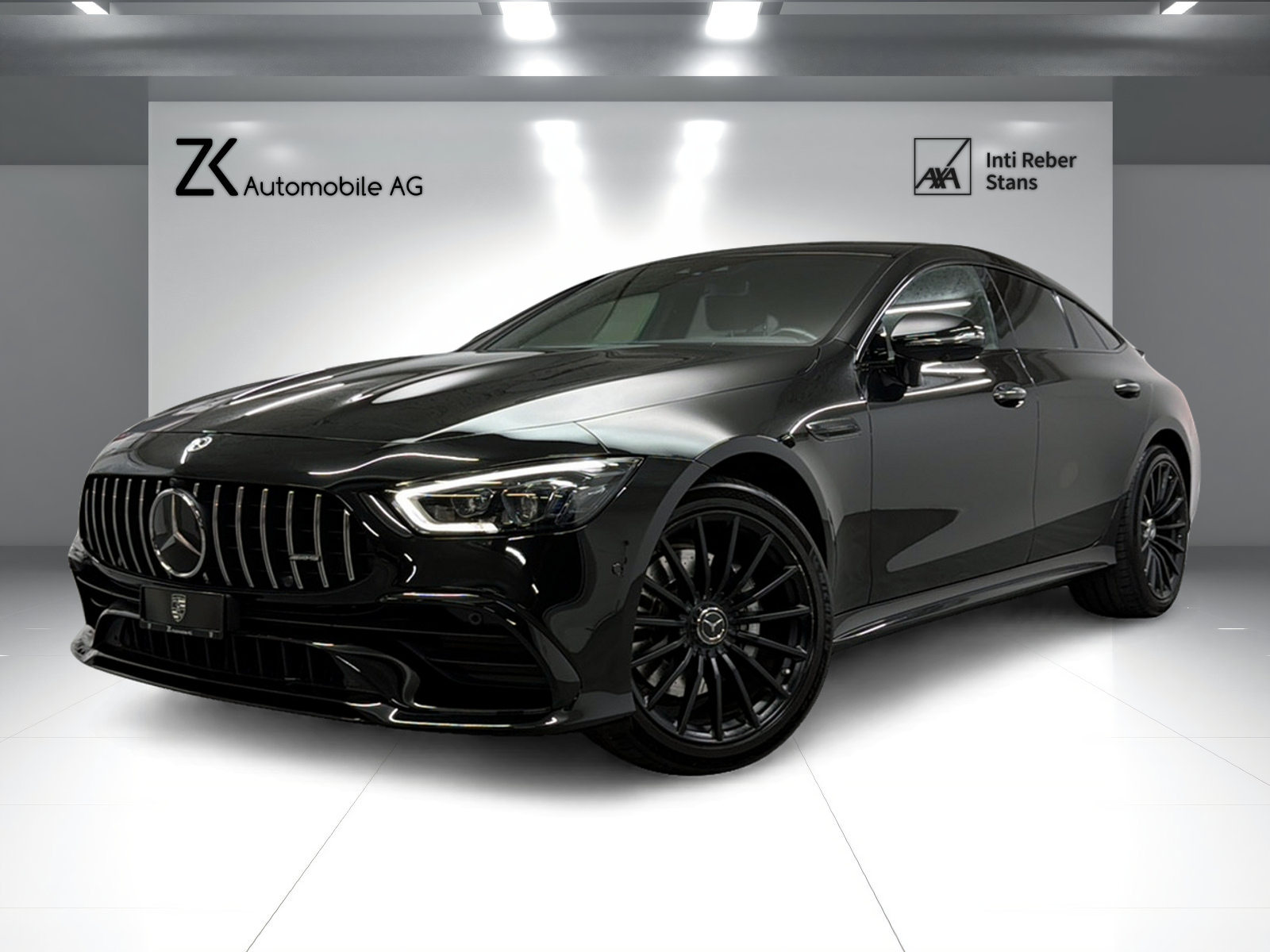 MERCEDES-BENZ AMG GT 4 43 4Matic+ obsidian black Speedshift TCT / Glasdach / 360° Kamera / Head-Up / Burmester / Night Paket /-image-0