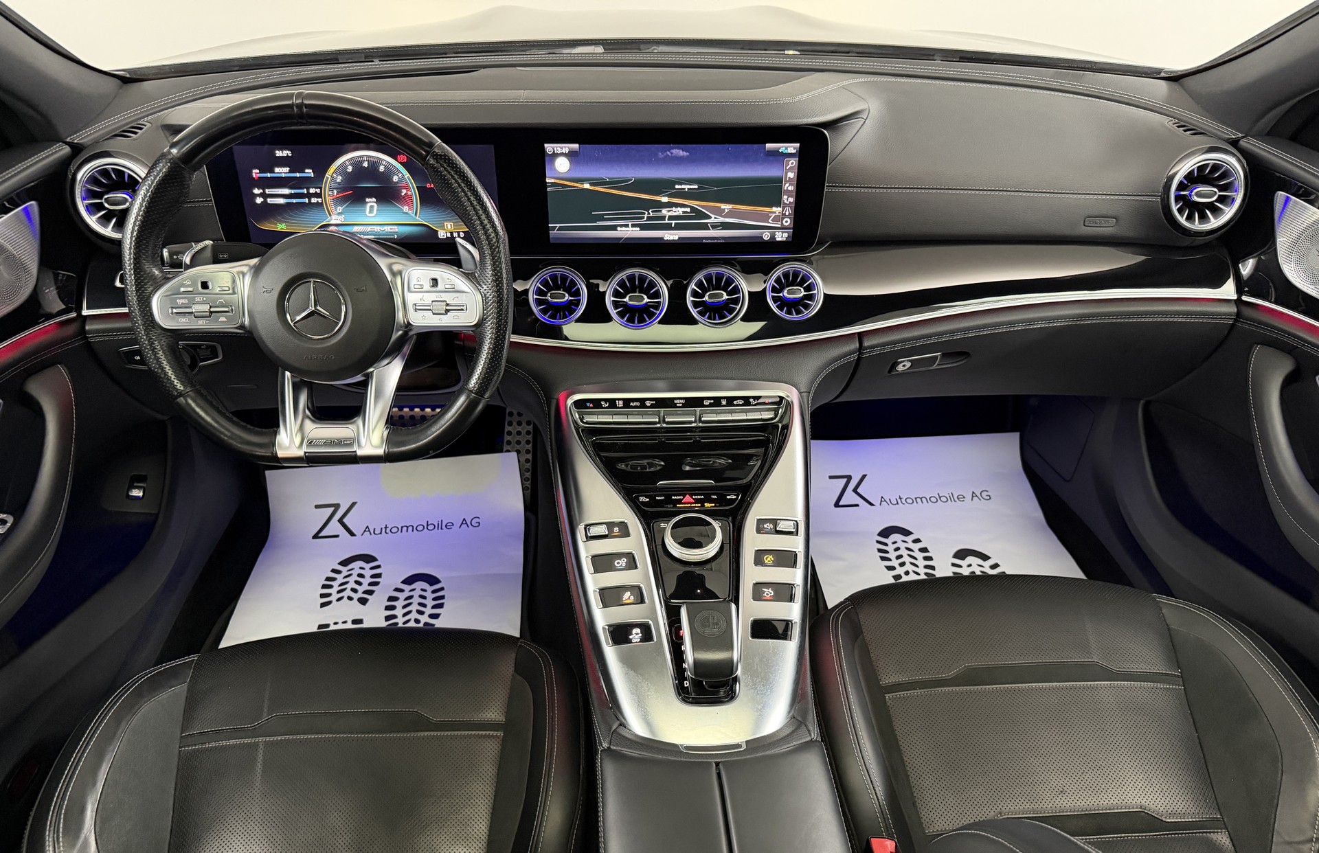 MERCEDES-BENZ AMG GT 4 43 4Matic+ obsidian black Speedshift TCT / Glasdach / 360° Kamera / Head-Up / Burmester / Night Paket /-image-10