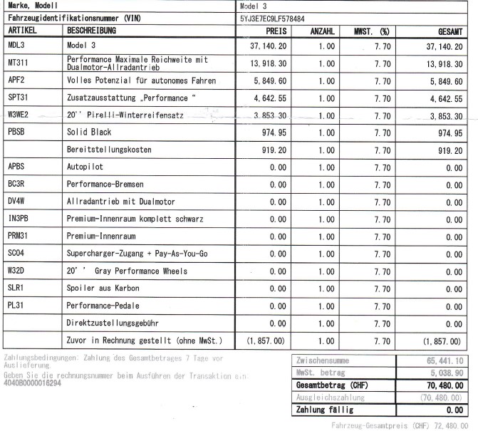 TESLA Model 3 Performance Dual Motor AWD mit Panorama-Glasdach, Assistenzsysteme für teilautonomes Fahren und Winterräder-image-28