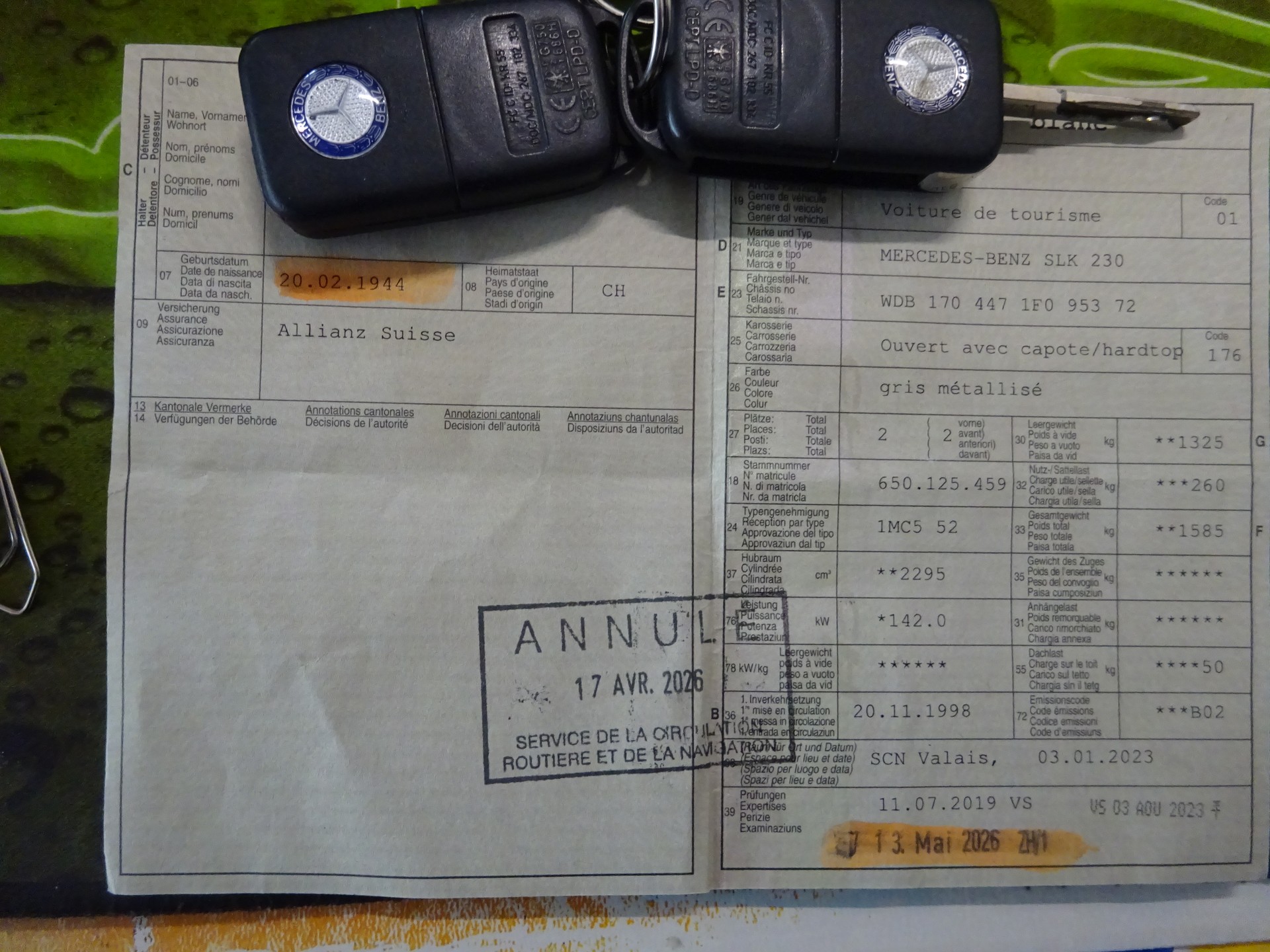 MERCEDES-BENZ SLK 230 Kompressor AUTOMAT - MFK 13.5.2026 MIT TCS-MFK-PRUEFBERICHT.-image-14