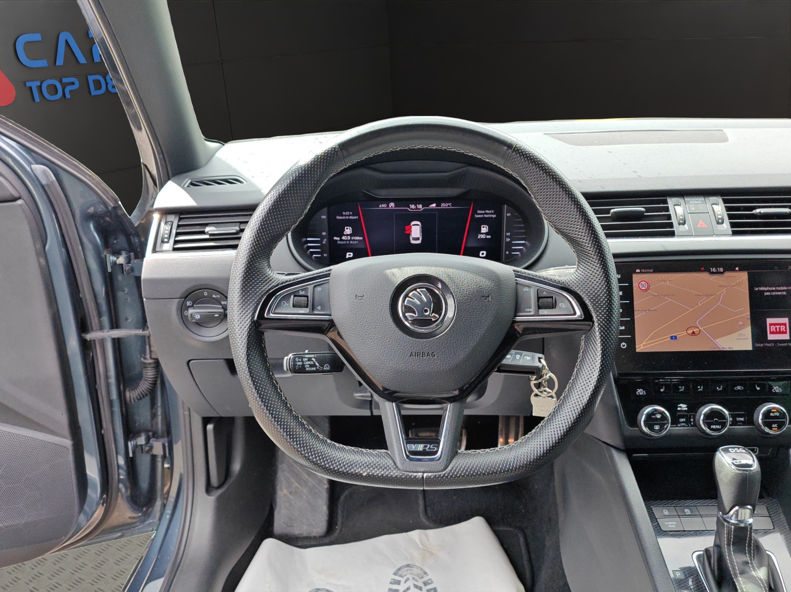SKODA Octavia Combi 2.0 TDI RS 4x4 DSG [Expertise du jour + Garantie 12 mois + Service & Immat. Offerts]-image-9