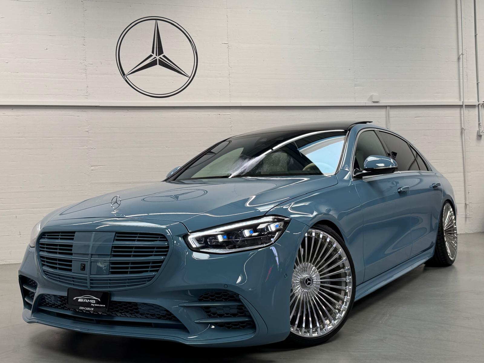 MERCEDES-BENZ S 500 L 4Matic AMG Full Blue Manufaktur 9G-Tronic 2Jahre Garantie & Gratisservice-showroom-element-1