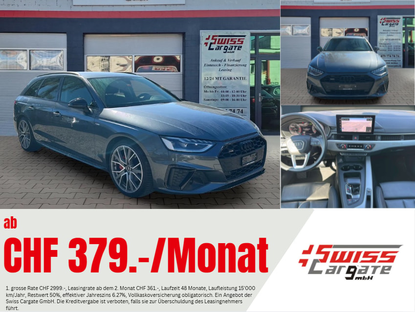 AUDI A4 Avant 40 TDI S line quattro S-tronic mit AHK-Vorbereitung & 5J Werksgarantie oder bis 100000km