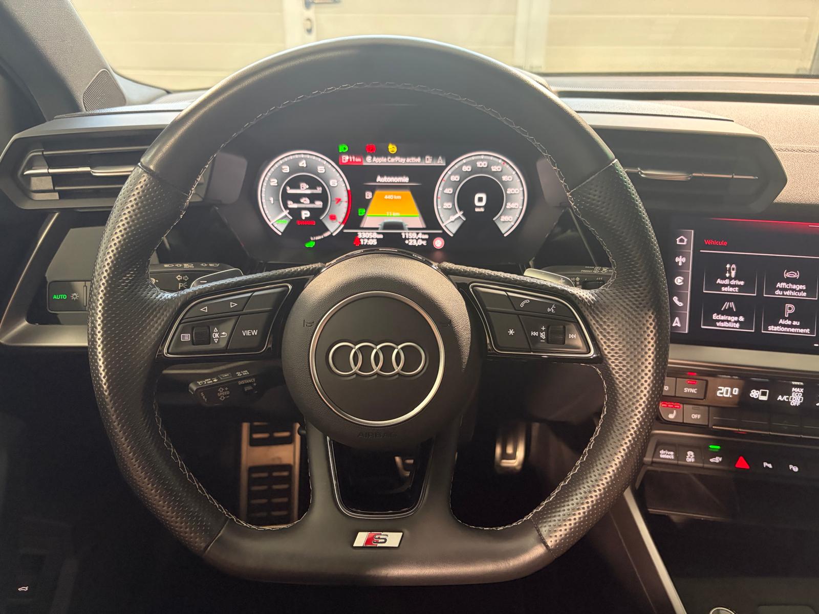 AUDI A3 Sportback 45 TFSI e S line S-tronic - Caméra 360-image-18