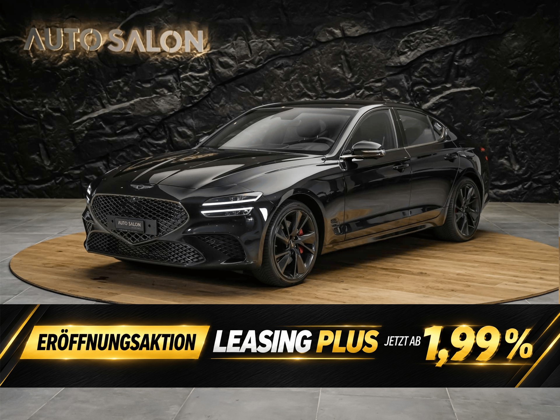 GENESIS G70 2.0 TGDI Sport AT8 AWD *ALL BLACK*Werksgarantie*Lenkradheizung*Sitzbelüftung*Head-Up*-image-0