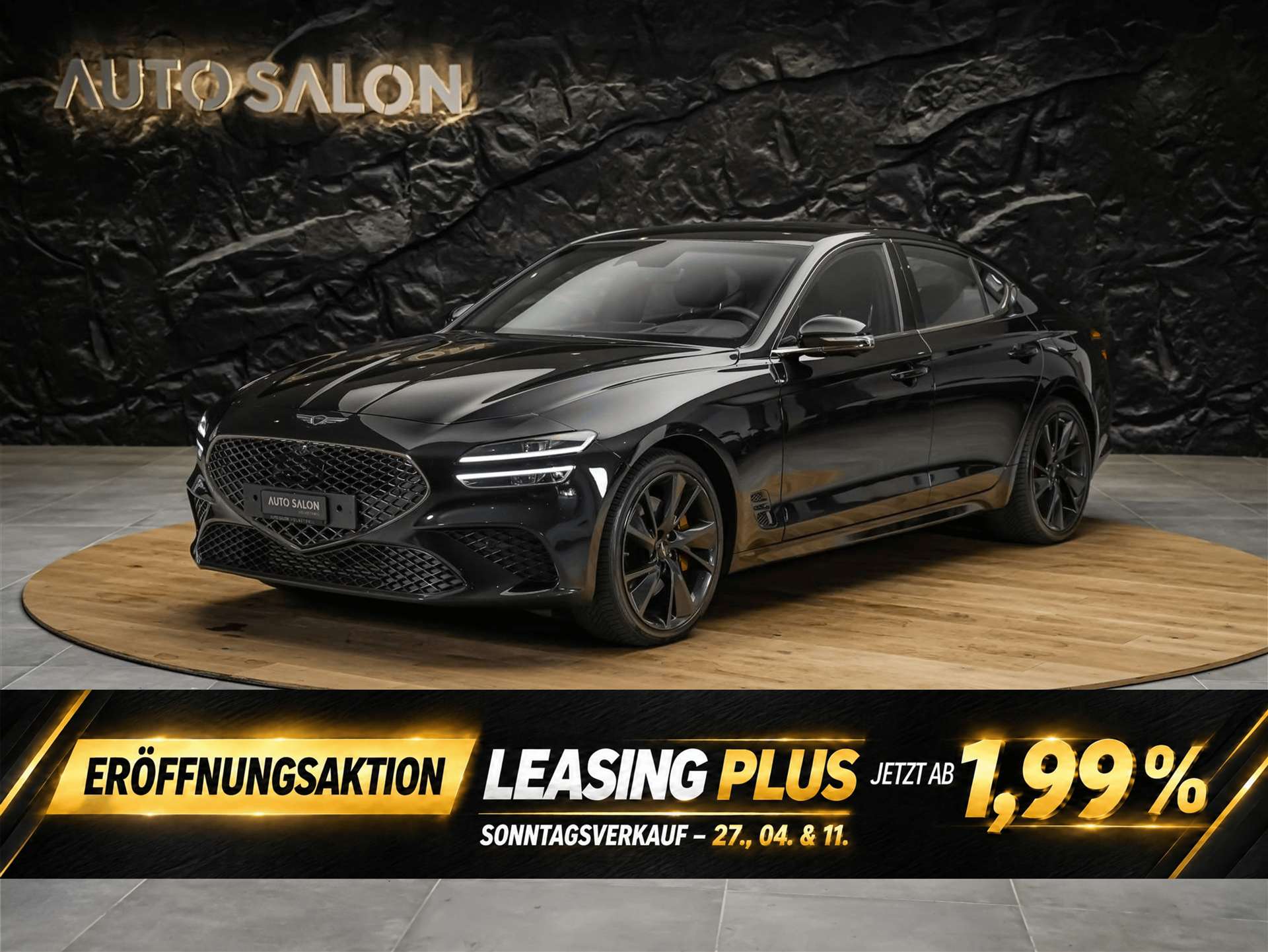 GENESIS G70 2.0 TGDI Sport AT8 AWD *ALL BLACK*Werksgarantie*Lenkradheizung*Sitzbelüftung*Head-Up*-image-0