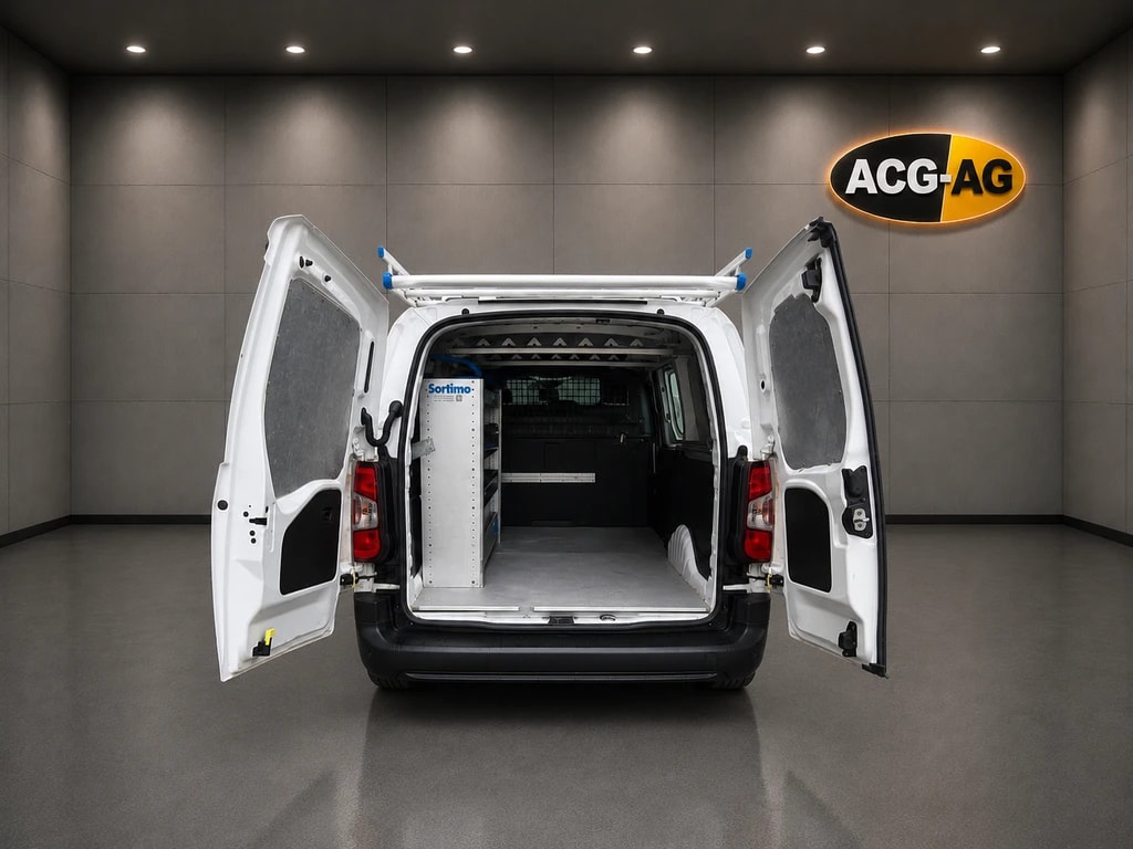 PEUGEOT Partner 1.5 Blue HDi s/s Asphalt Long 1000kg ** 130 PS ** 3-Plätzer ** RF-Kamera ** Dachträger ** Sortimo ** Frisch Ab MFK **-image-9