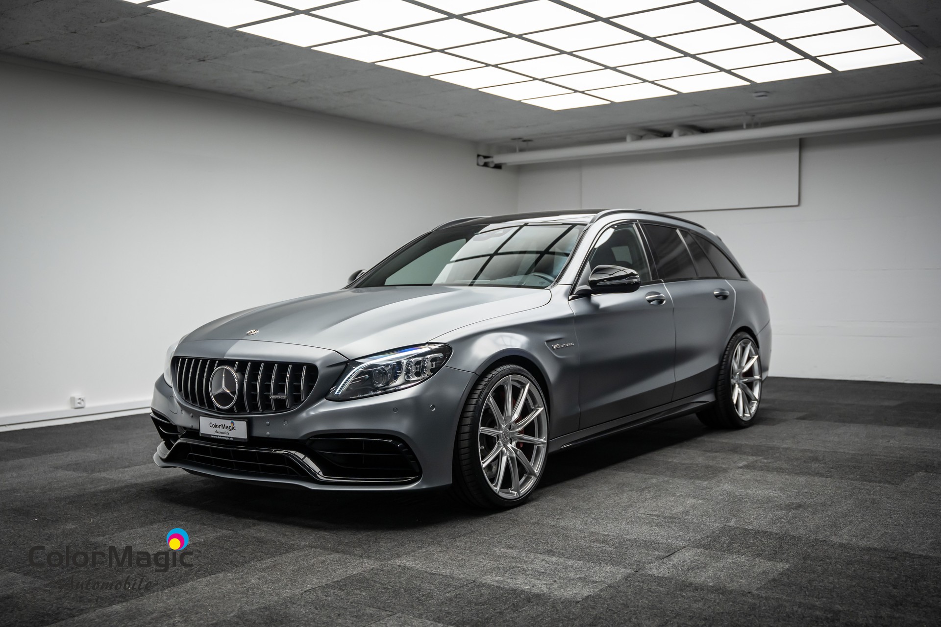 MERCEDES-BENZ * C 63 S AMG T * GRAU MATT * 20 ZOLL SOMMERRAD * 19 ZOLL WINTERRAD * FRISCH AB SERVICE & MFK * LEASING AB 464.- *