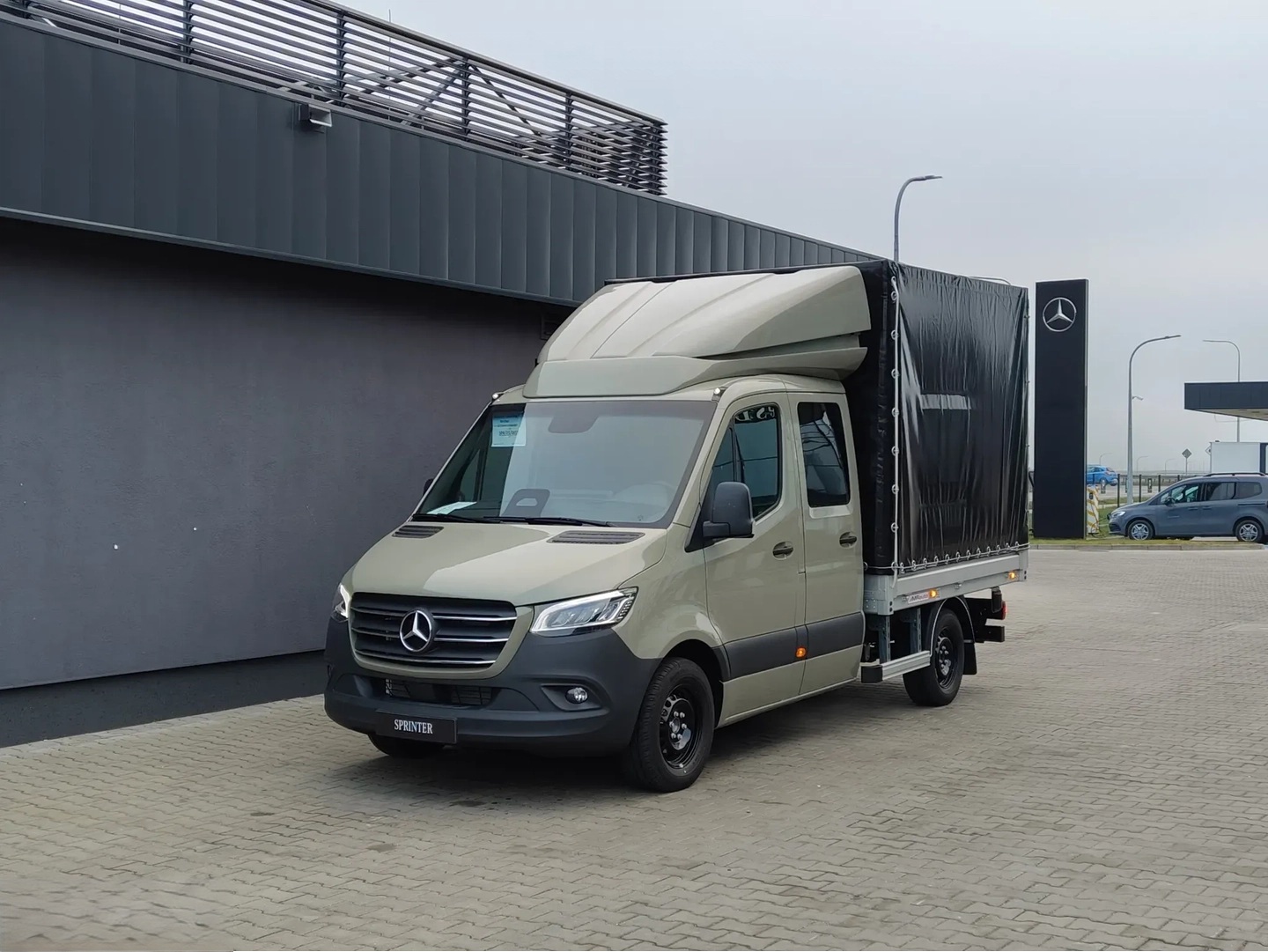 MERCEDES-BENZ Sprinter 319 CDI Lang DoKa Blache-image-0