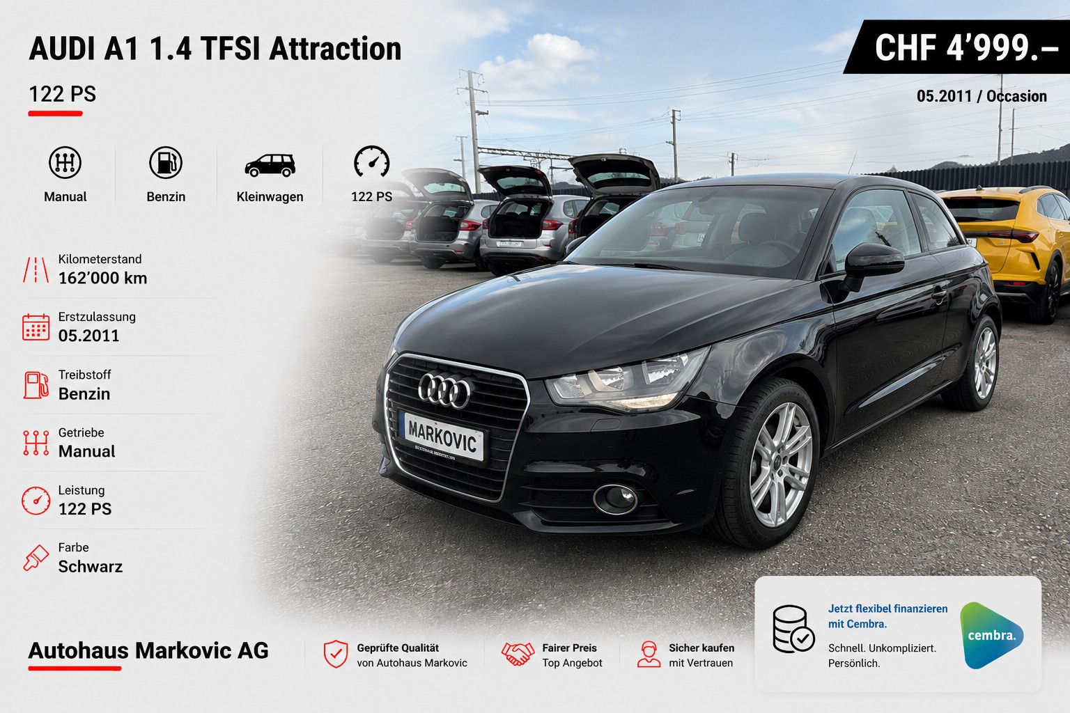 AUDI A1 1.4 TFSI Attraction-image-0