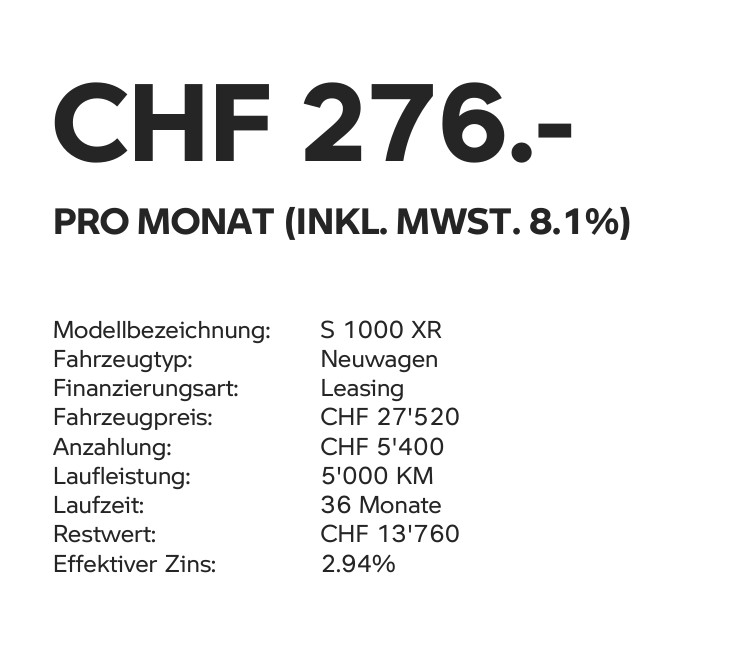 BMW S 1000 XR - mit 2.94%-Leasing ab 276.-/Monat möglich*-image-4