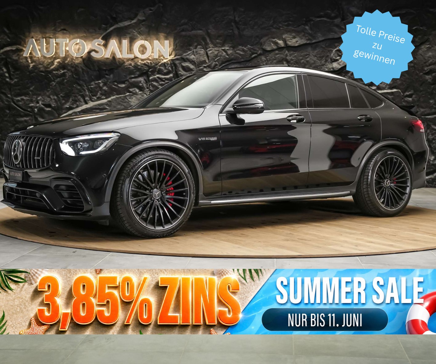 MERCEDES-BENZ GLC Coupé 63 S AMG 4Matic 9G-Tronic *Panorama*Sitzlüftung*Head up Display*-image-0
