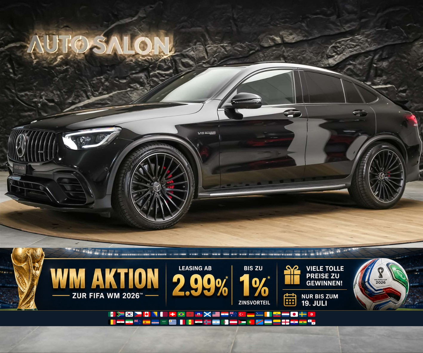 MERCEDES-BENZ GLC Coupé 63 S AMG 4Matic 9G-Tronic *CH-Auto*Panorama*Sitzlüftung*Head up Display*