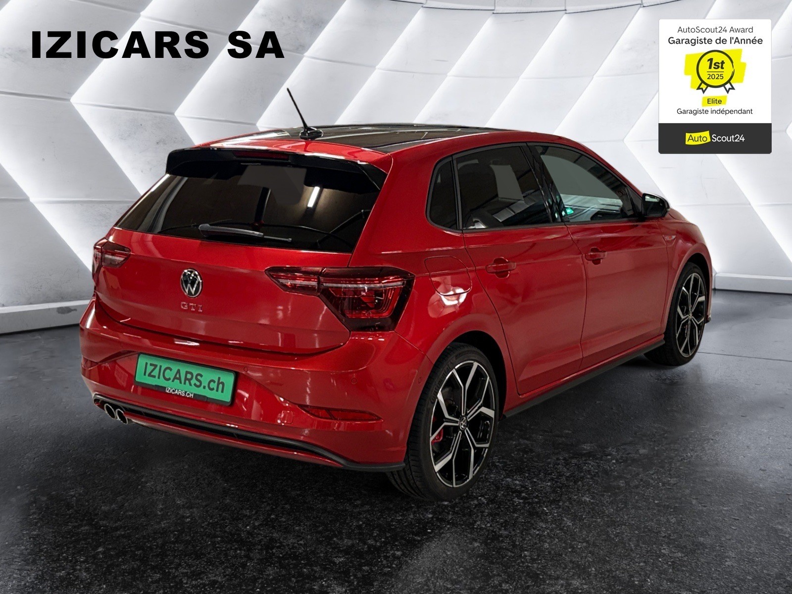 VW Polo 2.0 TSI GTI DSG / CAMERA DE RECUL / TOIT NOIRE / CLIM AUTO-image-8
