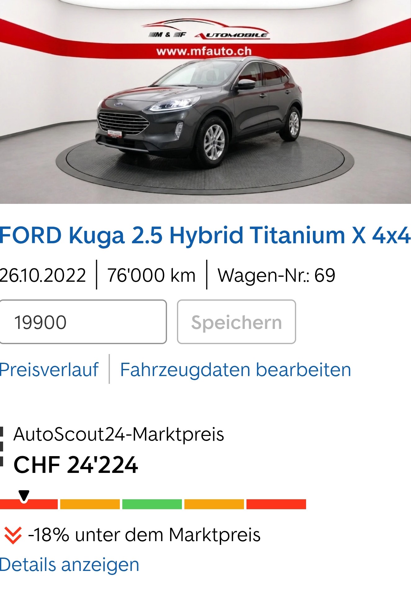 FORD Kuga 2.5 Hybrid Titanium X 4x4-image-19
