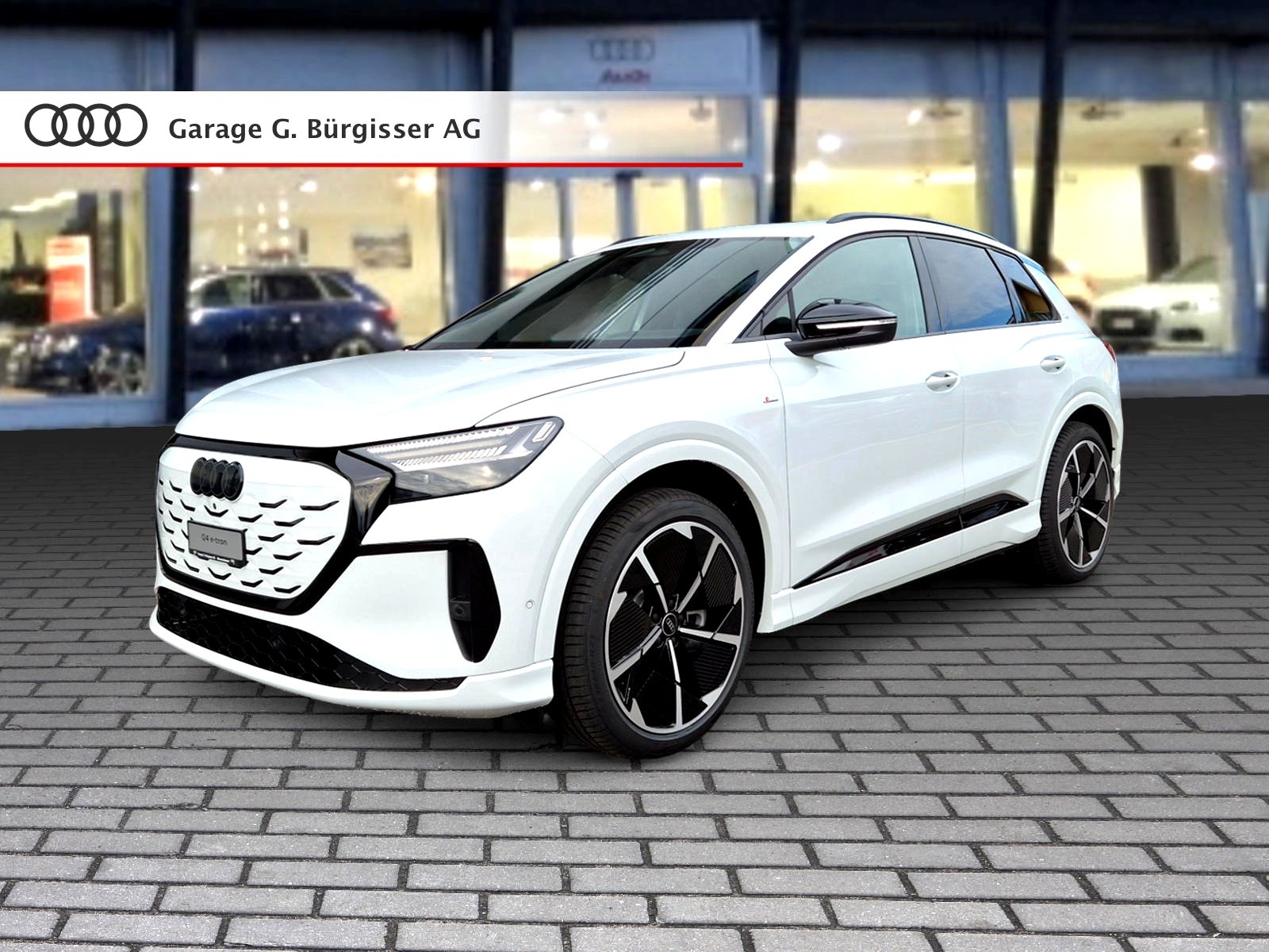 AUDI Q4 e-tron SUV quattro performance Swiss Ski Gletscherweiss Metallic-image-0