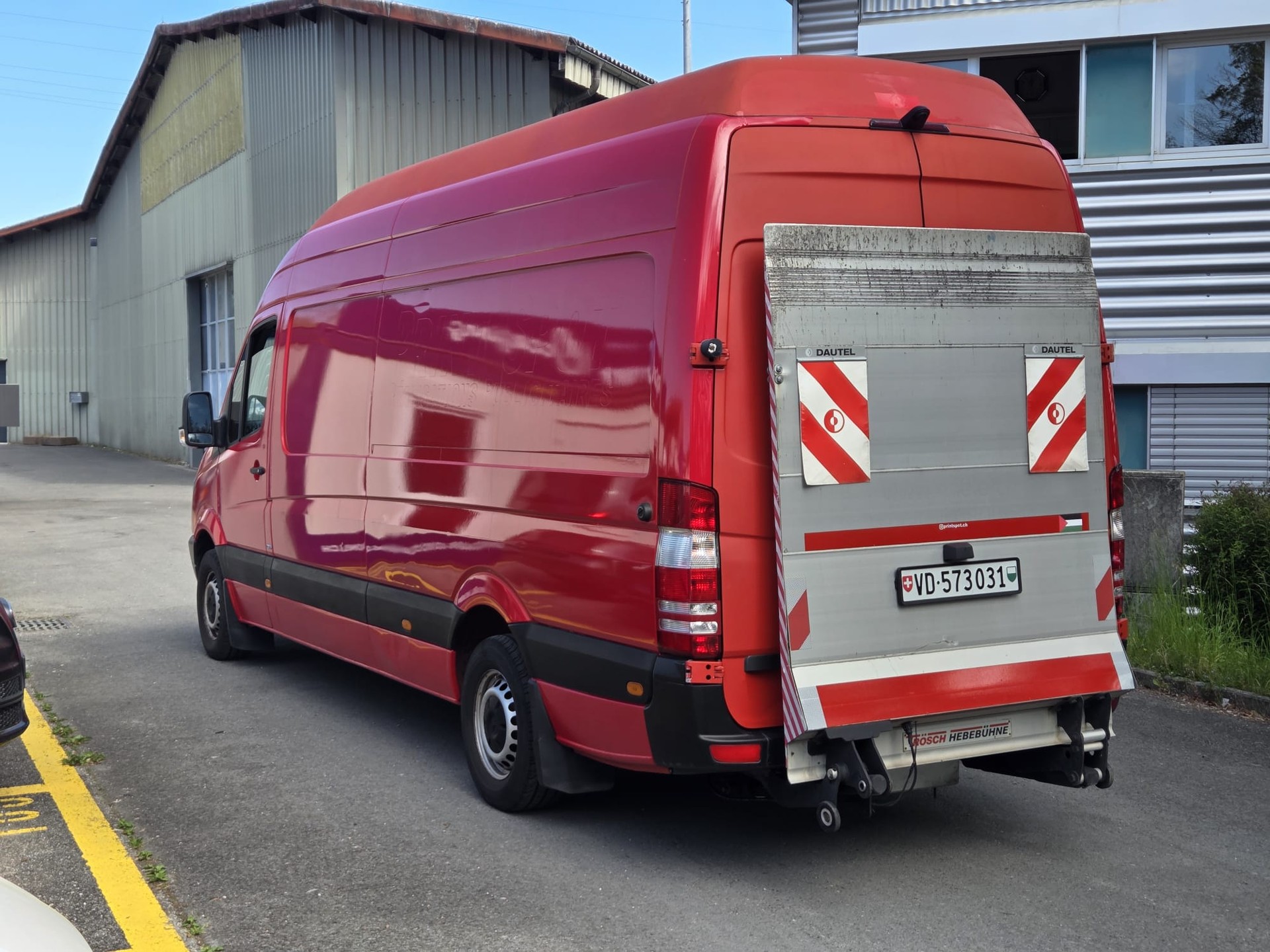 MERCEDES-BENZ Sprinter 313 CDI Lang ** Ab MFK ** Plateforme élévatrice ** Hebebühne-image-1
