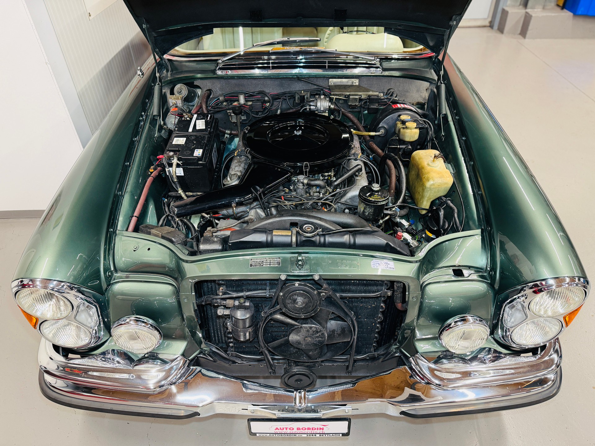 MERCEDES-BENZ 280 SE 3.5 V8 Coupé W111 „Moosgrün metallic“-image-12