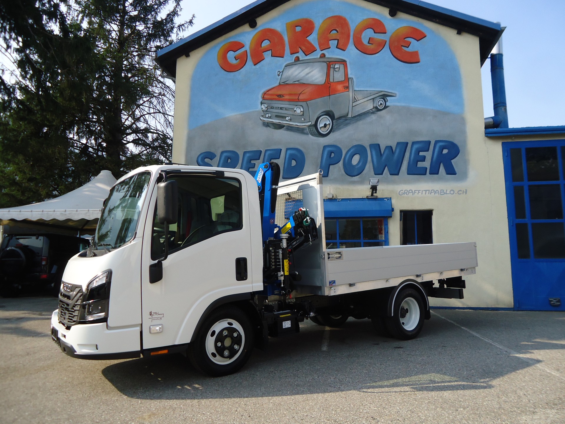 ISUZU M21 TT F - Generation 3 - Ponte Fisso in Alluminio - Gru DN-LEVAT 3.6 S3 - Gancio Traino KG. 3500-image-3