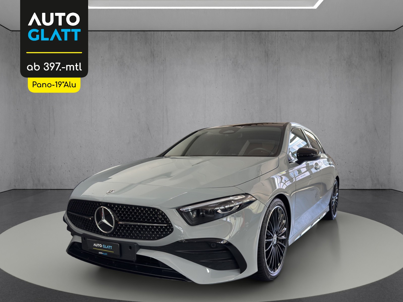 MERCEDES-BENZ A 180 Night Star 7G-DCT Special Edition Manufaktur Alpingrau "Pano-RF.-Kamera-19"Alu""