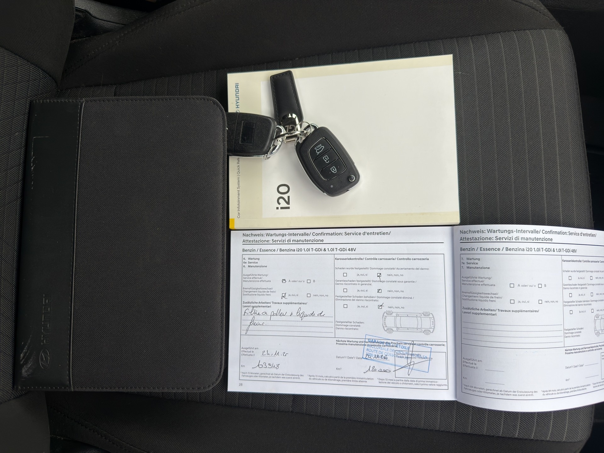 HYUNDAI i20 1.0 T-GDi Origo ** Ab MFK und Service ** CH Auto ** 1. Hand ** Hyundai Werksgarantie bis 08/2028 ohne Km-Begrenzung **-image-15