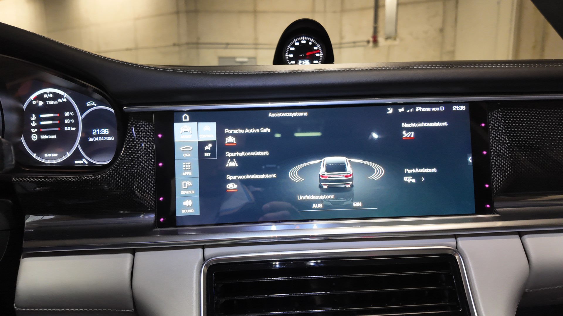 PORSCHE Panamera Turbo PDK | Vollaustattung | Leder Kreide | Massage | Sportchrono | Burmester | Nachsichtassist | 360•-image-14