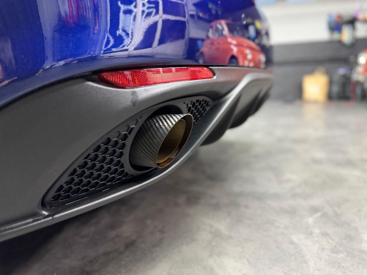 ALFA ROMEO Giulia 2.0 Veloce TI Q4 Automatic | Carbon | Ragazzon Auspuff | H&R Federn-image-14