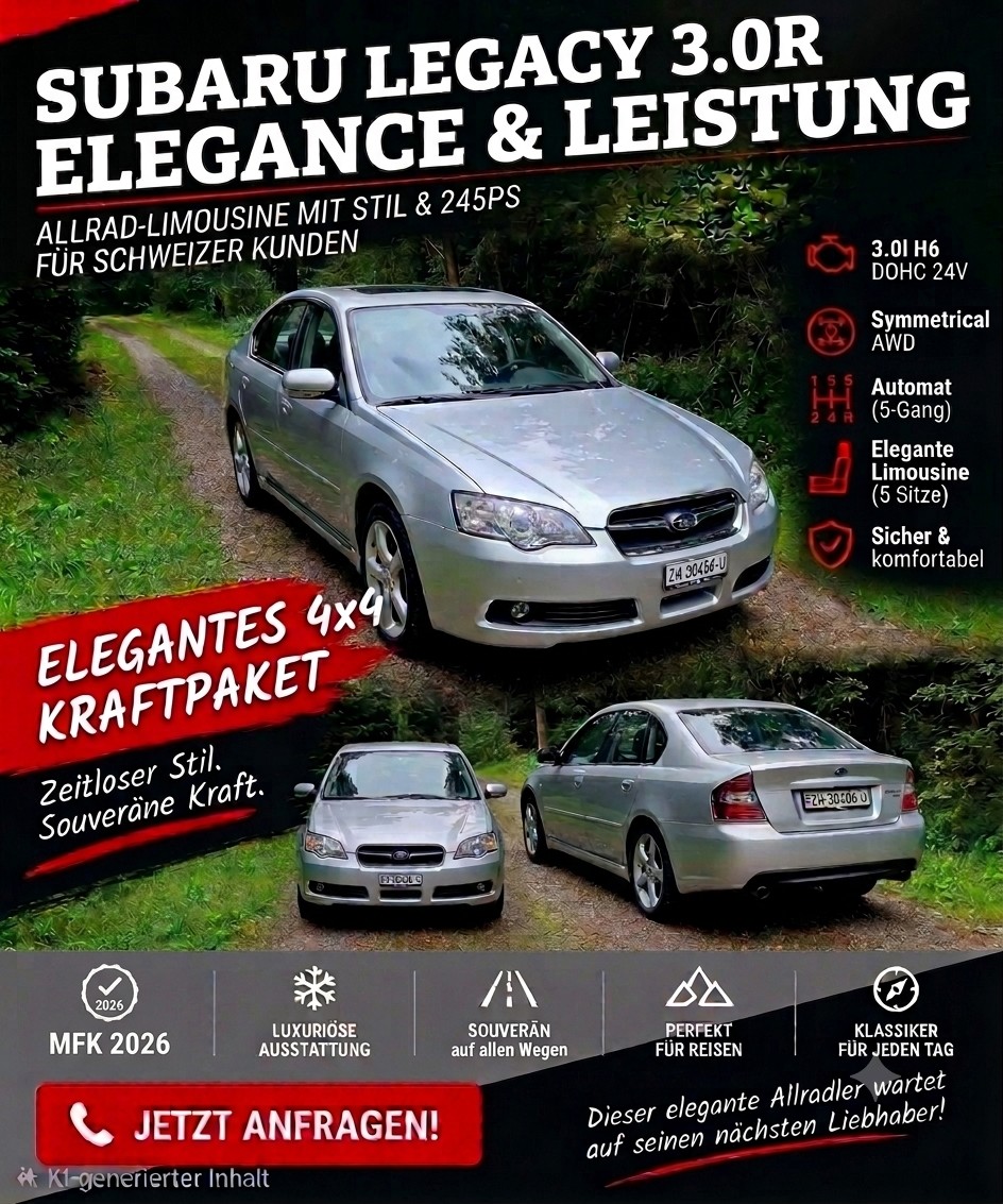 SUBARU Legacy 3.0R AWD Executive — slika 1