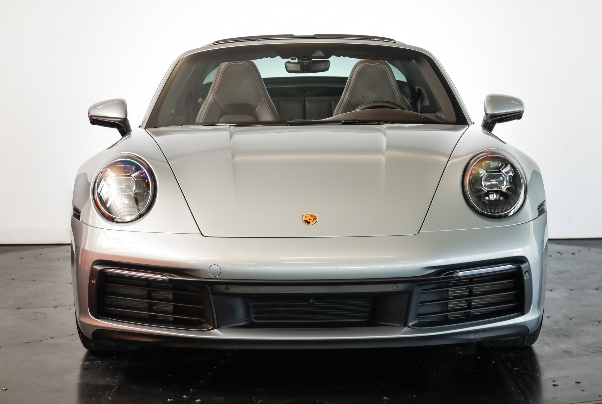 PORSCHE 911 Targa 4 PDK • Échappement sport • BOSE • Cuir intégral brun-image-1