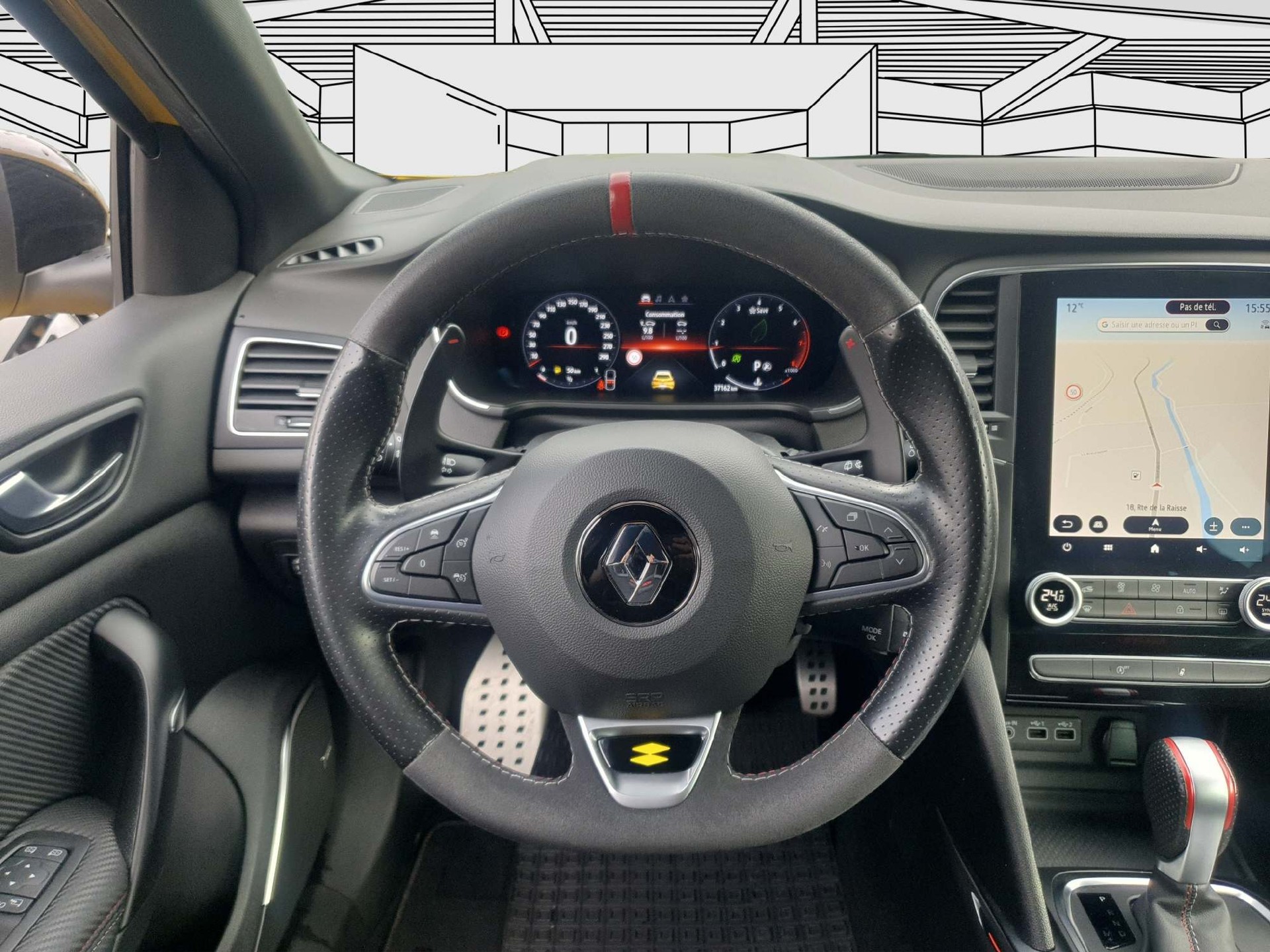 RENAULT Mégane Sport 1.8 Trophy Recaro Toit noir-image-9