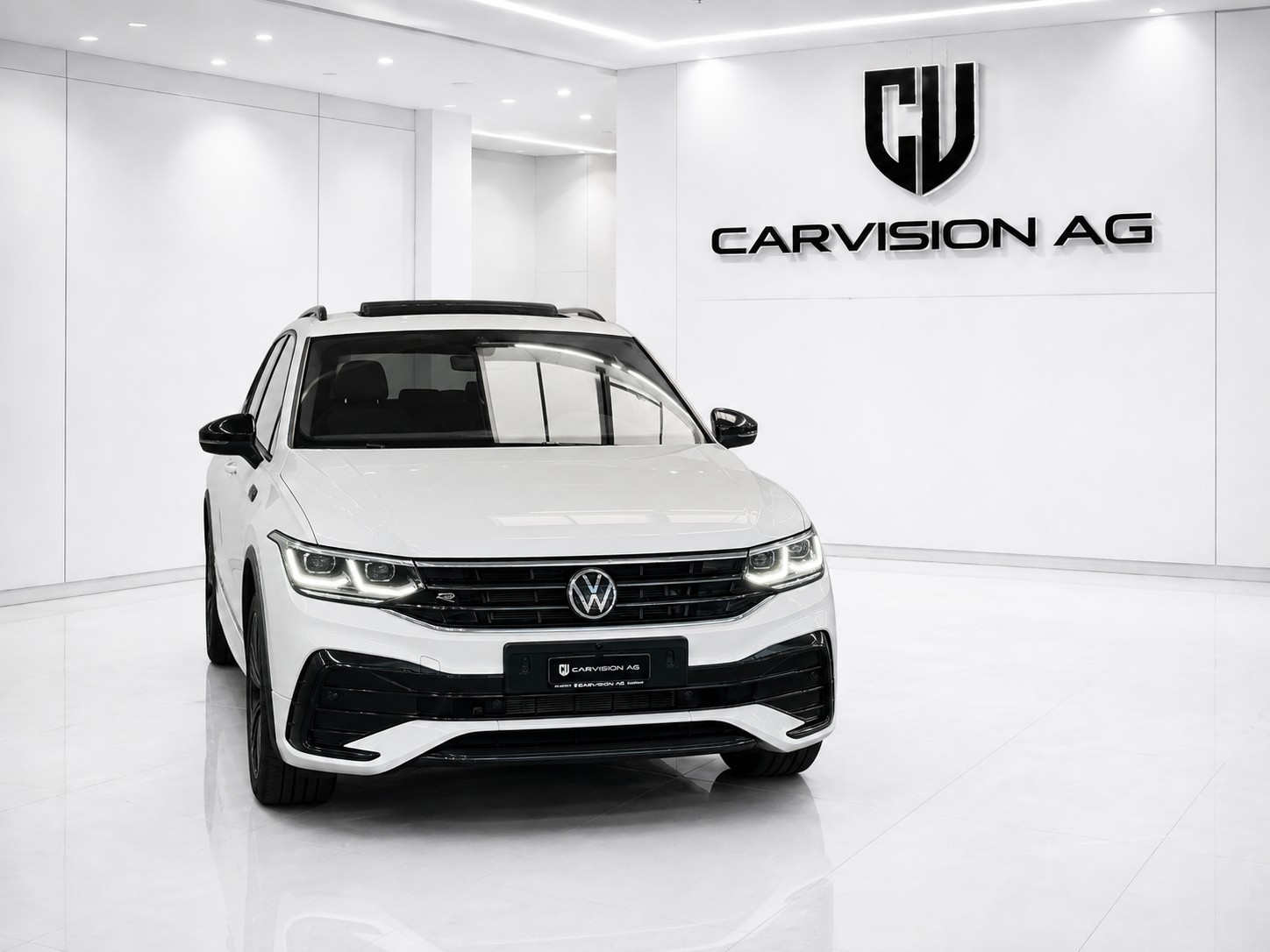 VW Tiguan Allspace 2.0 TDI SCR R-Line 4Motion DSG *7-Plätzer * Anhängerkupplung * Panorama-Glasdach * Black Style * Standheizung *-image-1