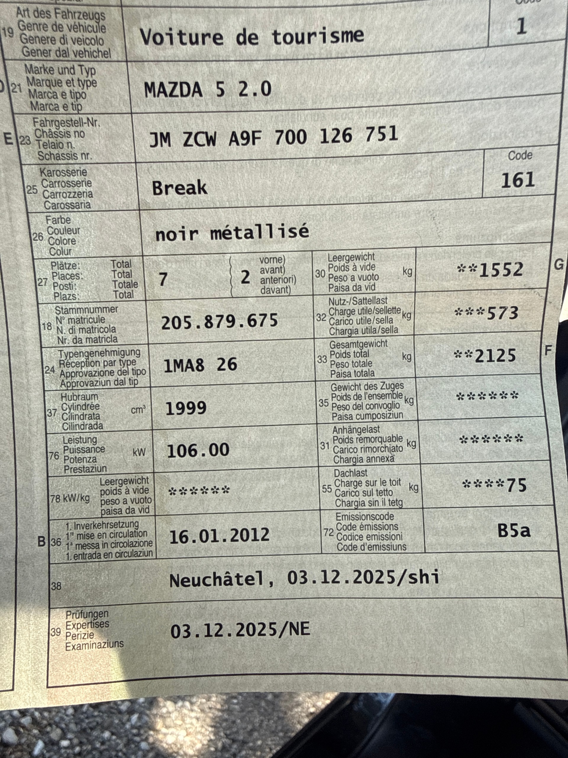 MAZDA 5 2.0 16V Sport Activematic-image-12