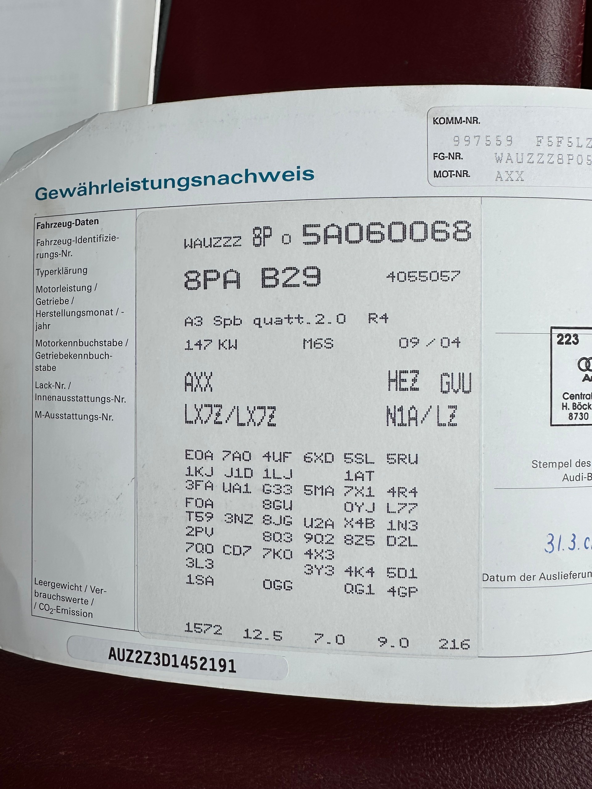 AUDI A3 Sportback 2.0 Turbo FSI Ambition quattro FIXPREIS-image-25