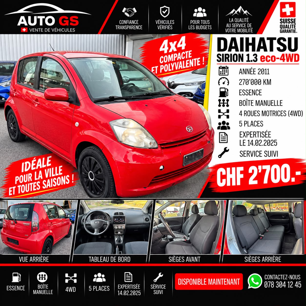 DAIHATSU Sirion 1.3 eco-4WD-image-0
