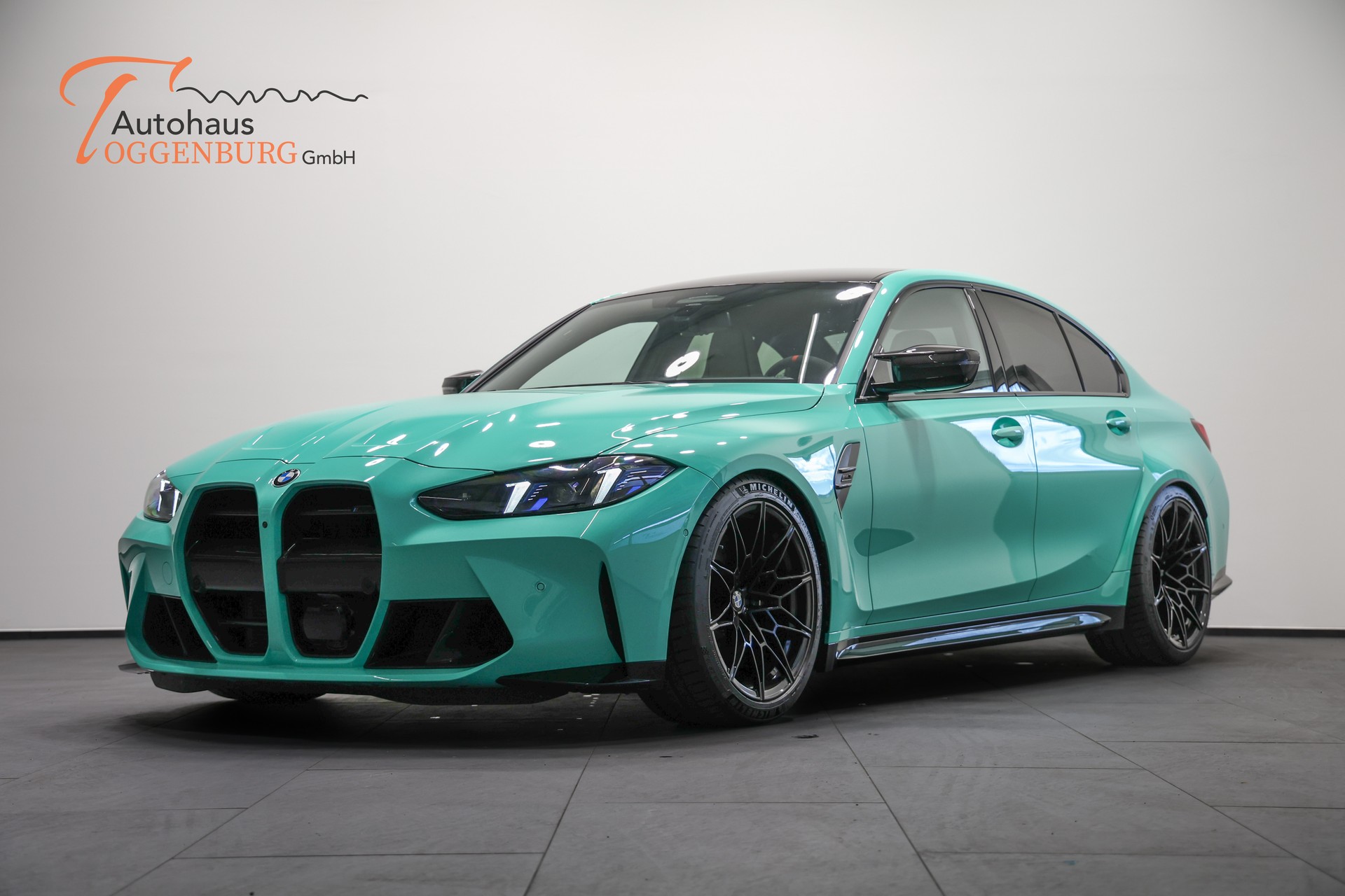 BMW M3 Competition M xDrive LCI *530PS*Sonderlackierung Mintgrün*Carbon Schalensitze*BMW Werksgarantie bis 10.2028*-image-3