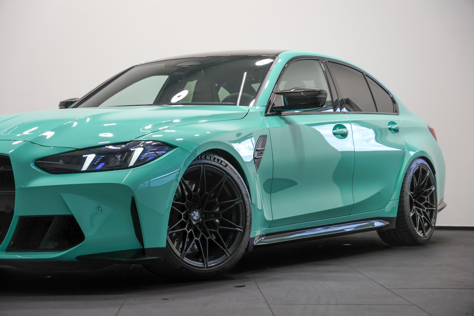 BMW M3 Competition M xDrive LCI *530PS*Sonderlackierung Mintgrün*Carbon Schalensitze*BMW Werksgarantie bis 10.2028*-image-13