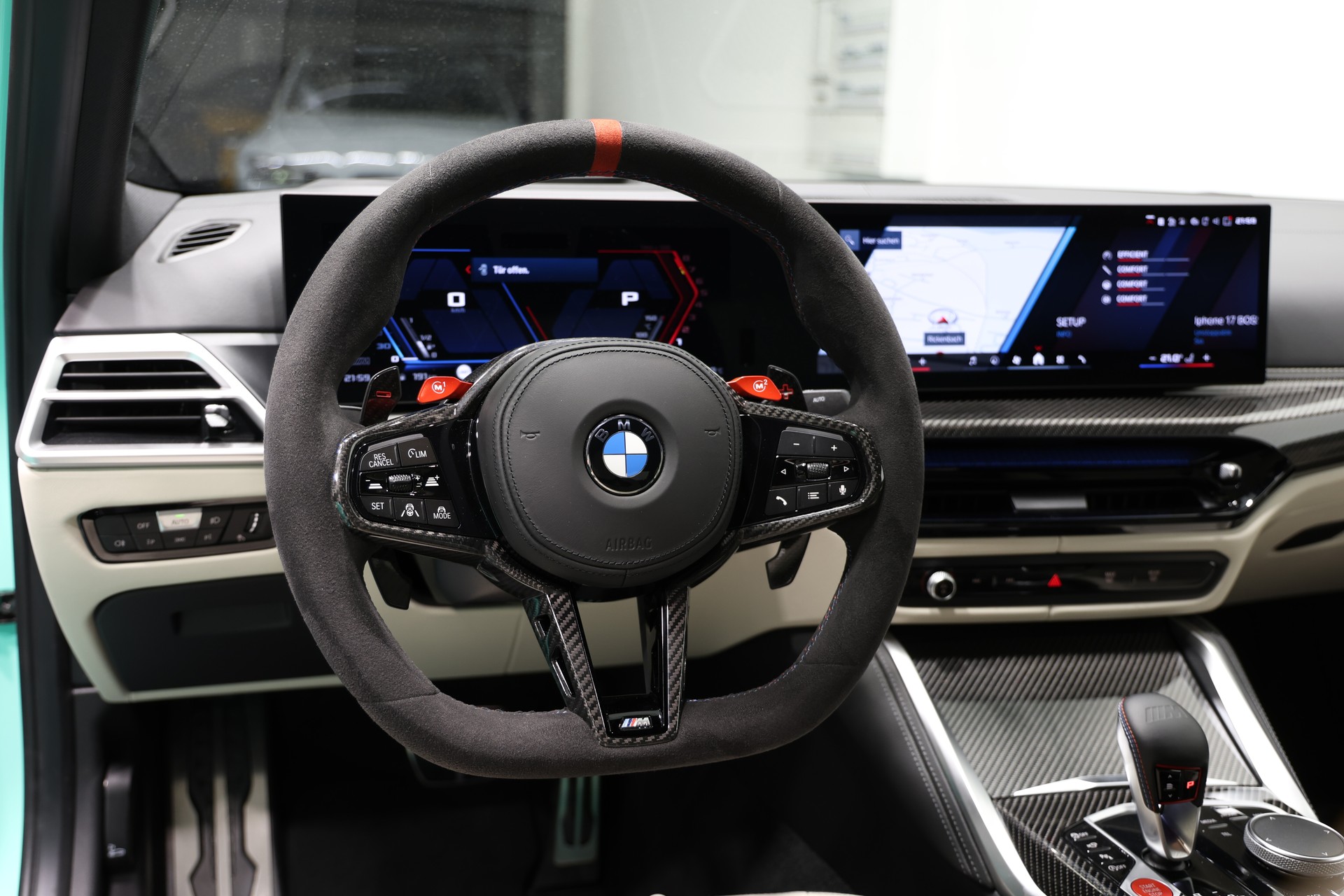BMW M3 Competition M xDrive LCI *530PS*Sonderlackierung Mintgrün*Carbon Schalensitze*BMW Werksgarantie bis 10.2028*-image-19