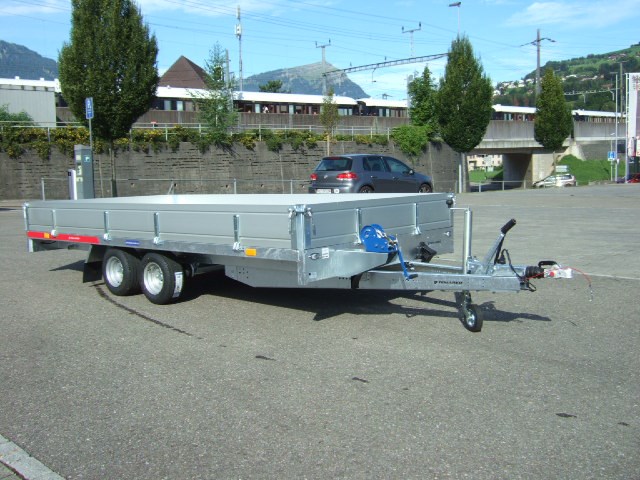 TEMARED Carplatform 4120 2700 Kg mit Aluboden und Bordwände AKTION-image-0