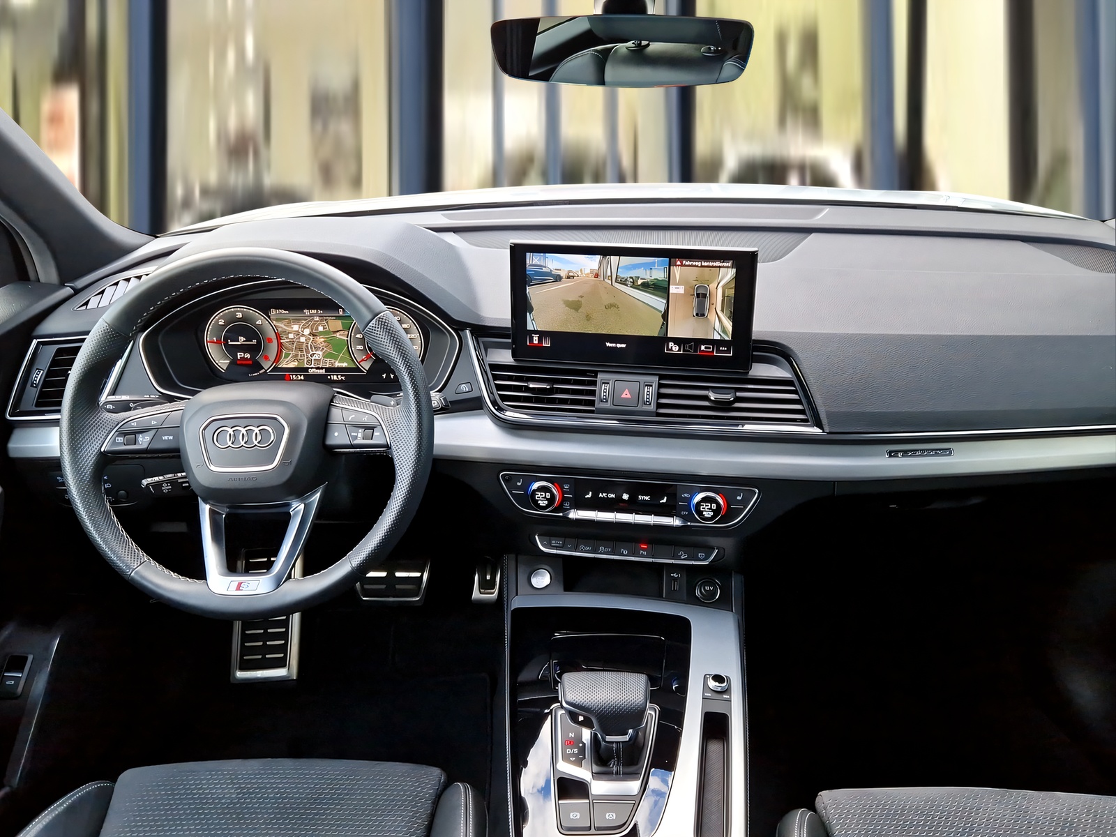 AUDI Q5 Sportback 40 TDI S line quattro Black Edition Gletscherweiss Metallic-image-6