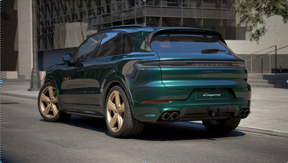 PORSCHE Cayenne GTS Tiptronic NEW EXKLUSIVE PTS PORSCHE RACING GREEN VOLLAUSSTATTUNG BURMESTER PTS-image-1
