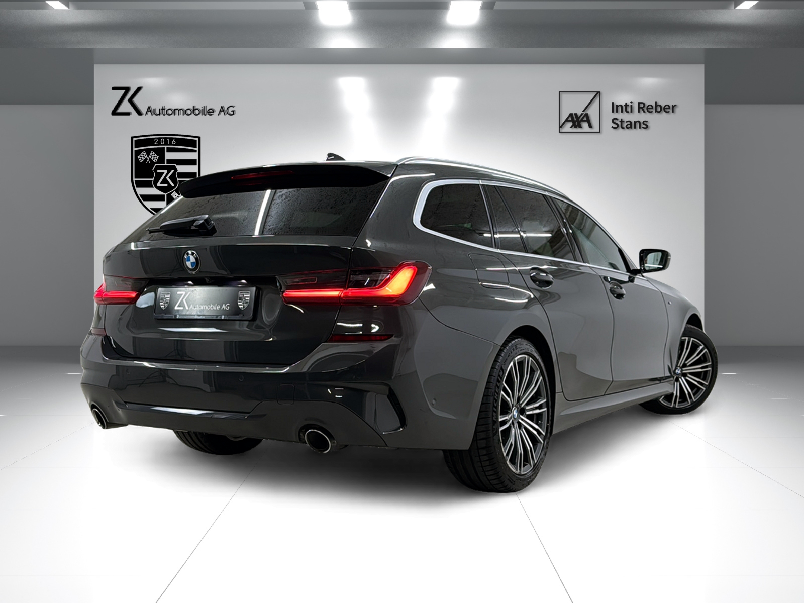 BMW 330d xDrive 48V Touring M Sport DRAVITGRAU Steptronic ★ Panoramadach ★ RF-Kamera ★ M-Ledersportsitze ★ Live Cockpit ★ AHK ★-image-1