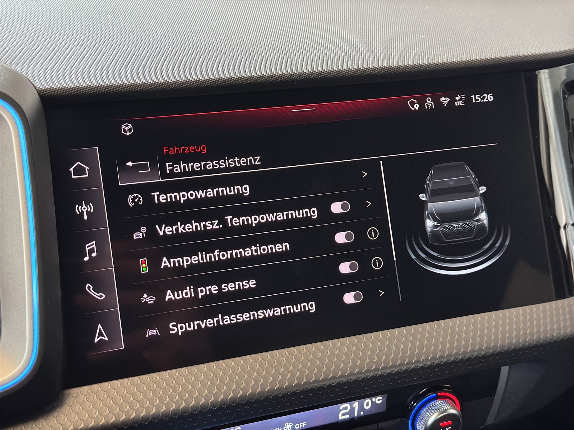 AUDI A1 Sportback 30 TFSI S Line S-tronic Black Edition "RF.-Kamera-Keyless"-image-20